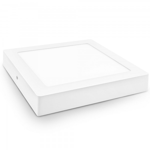 Downlight led superf.cuadr.blanco 18w.ne