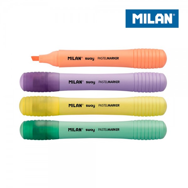 Marcadores fluorescentes punta 2 - 4 mm colores surtidos, 4 uds