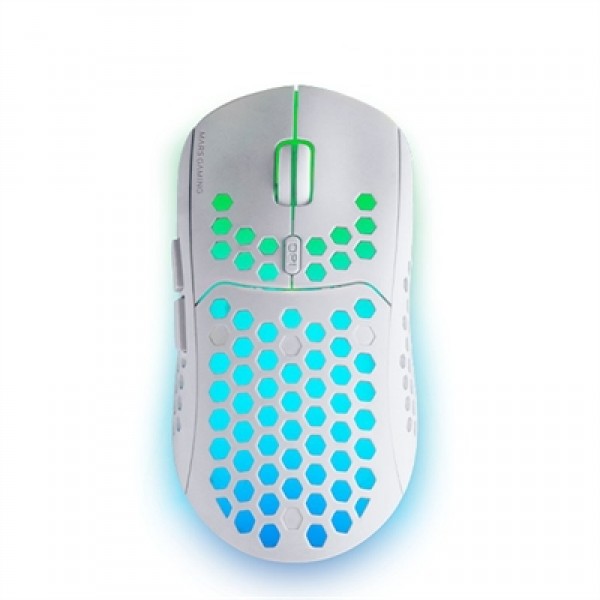 Mars gaming raton inalámbrico mmw3  79g  white