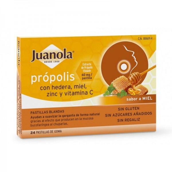 Juanola Própolis, Hiedra y Miel 24 Pastillas Bla
