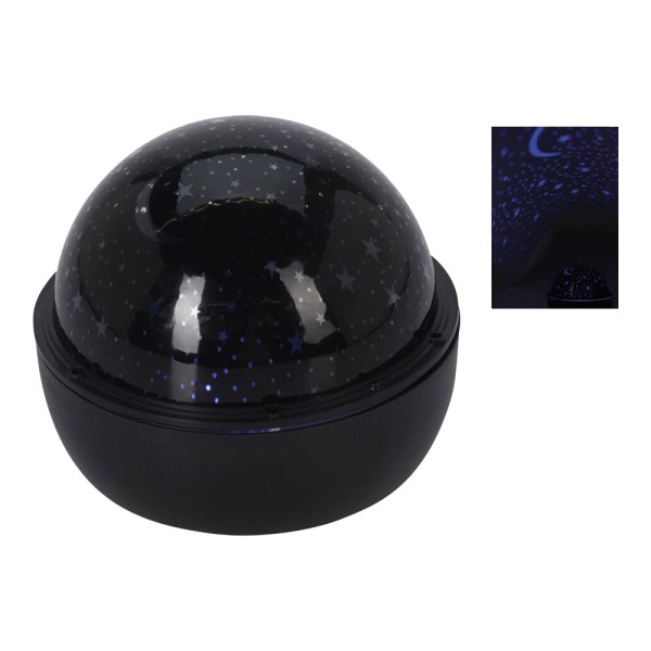 Luz nocturna decorativa led estrellas azul, a pilas, ø16 cm