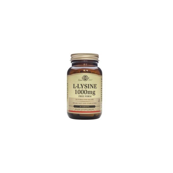 Solgar L Lisina 1000 Mg 50 Comp