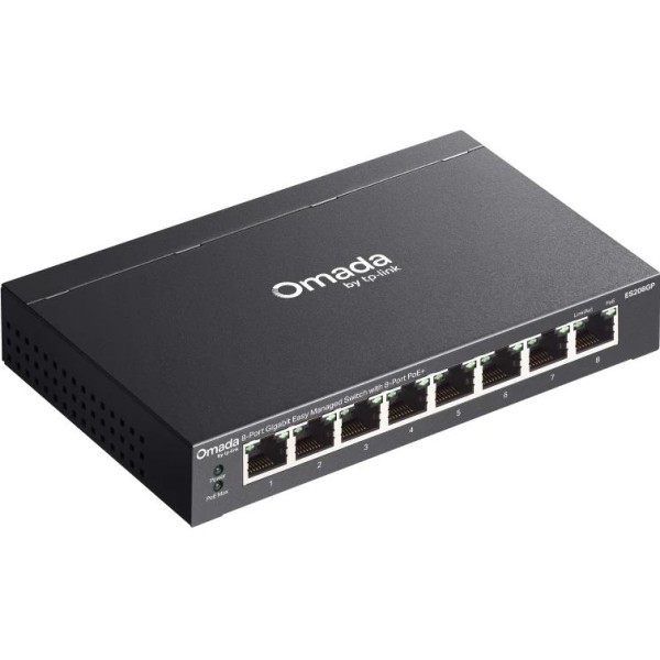 Tp-link es208gp switch 8xgbe poe+ acero desktop